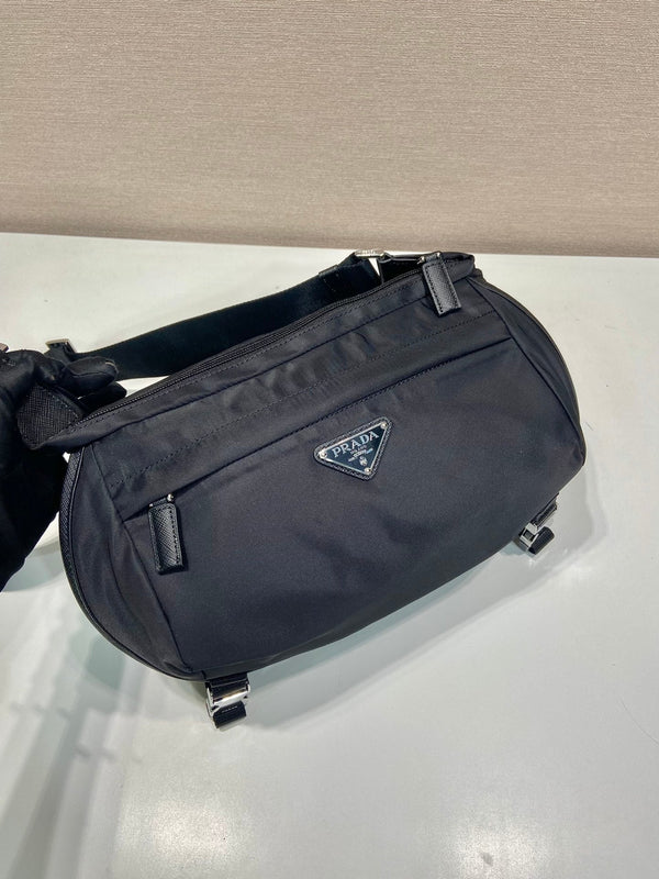 Prada Mini Messenger Bag 27cm Black Re-Nylon Leather
