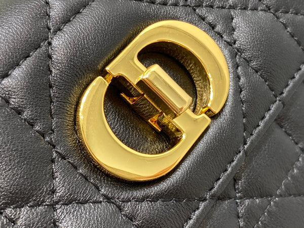 miss caro mini 18 pelle di vitello nera