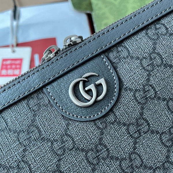 Gucci Messenger Bag 35 Grey Canvas 240021