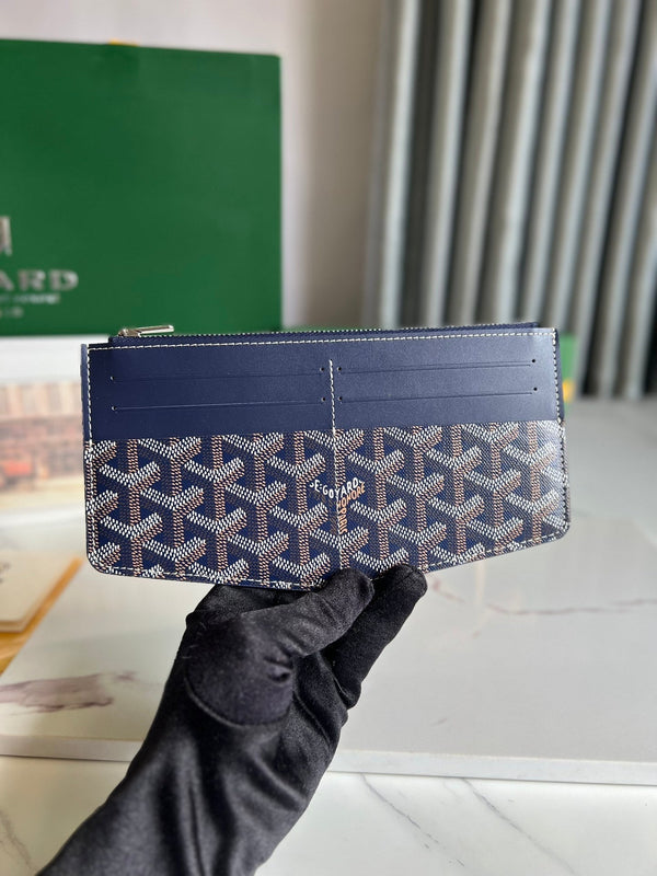 INSERTO LOUISE 21 IN TELA GOYARDINE BLU POLVERE