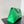 BORSA CRUSH CHAINED 32 IN PELLE DI VITELLO SCHIACCIATA TRAPUNTATA VERDE CON FERRAMENTA IN ARGENTO