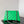 BORSA CRUSH CHAINED 32 IN PELLE DI VITELLO SCHIACCIATA TRAPUNTATA VERDE CON FERRAMENTA IN ARGENTO