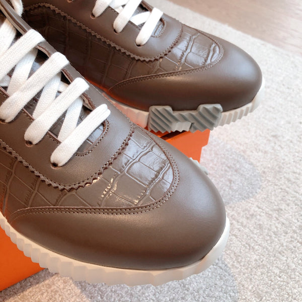 HM Bouncing Sneakers Chocolate Embossed Sheepskin 705796