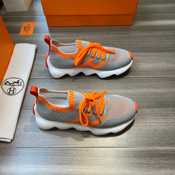 SNEAKER SLIP-ON HM FLEX IN TESSUTO INTRECCIATO GRIGIO CHIARO