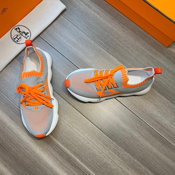 SNEAKER SLIP-ON HM FLEX IN TESSUTO INTRECCIATO GRIGIO CHIARO