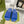 GC 25 Interlocking G 50mm Slide Sandal Blue Cowhide 292383