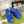 GC 25 Interlocking G 50mm Slide Sandal Blue Cowhide 292383