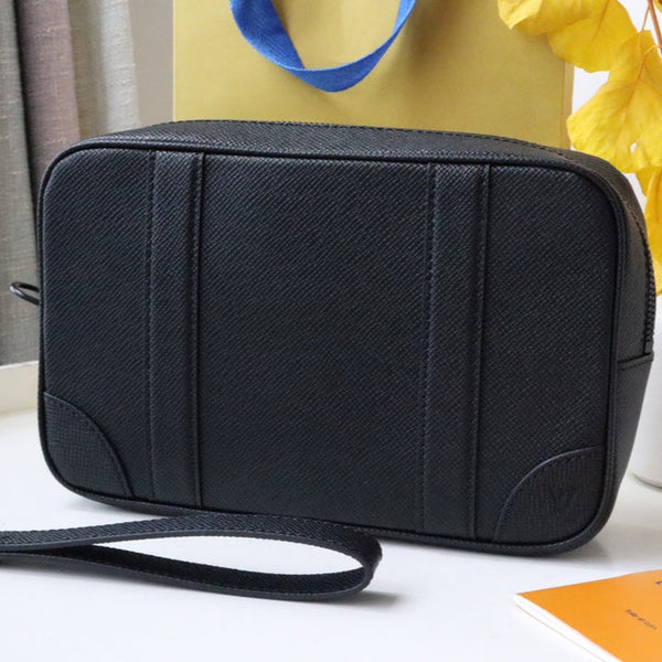LV Pochette Kasai Clutches Taiga Leather 175199