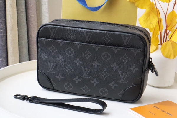 LV Pochette Kasai Clutches Monogram Eclipse canvas 179400