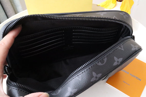 LV Pochette Kasai Clutches Monogram Eclipse canvas 179400