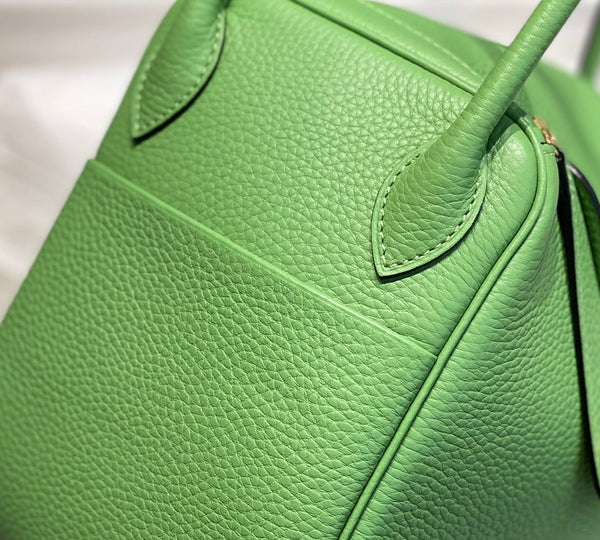 BORSA HM LINDY 30 VERDE KELLY TAURILLON CLEMENCE PELLE
