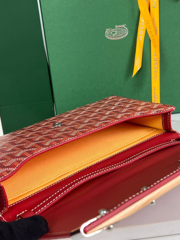 POCHETTE MONTE-CARLO PM 25 IN TELA GOYARDINE CLASSICA ROSSA