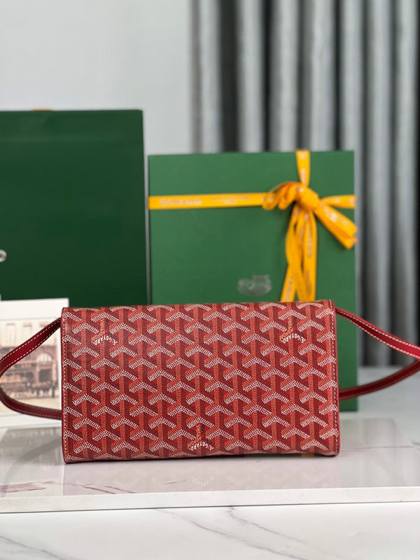 POCHETTE MONTE-CARLO PM 25 IN TELA GOYARDINE CLASSICA ROSSA