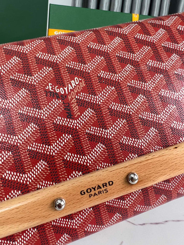 POCHETTE MONTE-CARLO PM 25 IN TELA GOYARDINE CLASSICA ROSSA