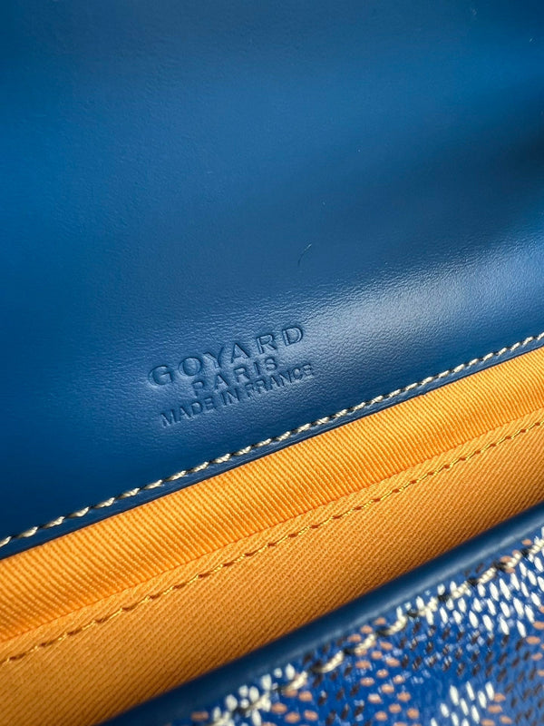 POCHETTE MONTE-CARLO PM 25 IN TELA GOYARDINE BLU ZAFFIRO