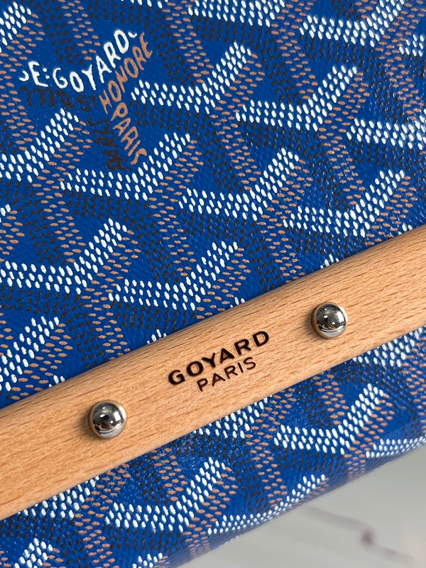 POCHETTE MONTE-CARLO PM 25 IN TELA GOYARDINE BLU ZAFFIRO