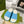 GC 25 50mm Monogram Slide Sandal Sky Blue White Cowhide 292392
