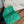 Portafoglio piccolo cc 11 cm caviale verde scuro hardware oro chiaro