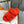 HM Chypre Sandal Red Orange Fleece Wool  953868