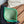 cc card holder 10cm dark green caviar