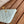Portafoglio con cerniera cc 14 cm blu nuvola chiaro caviale hardware oro
