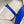 HM PICOTIN LOCK 22 WHITE AND COBALT TOGO LEATHER