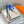 HM PICOTIN LOCK 22 WHITE AND COBALT TOGO LEATHER