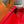 HM PICOTIN LOCK 22 ORANGE AND RED TOGO LEATHER