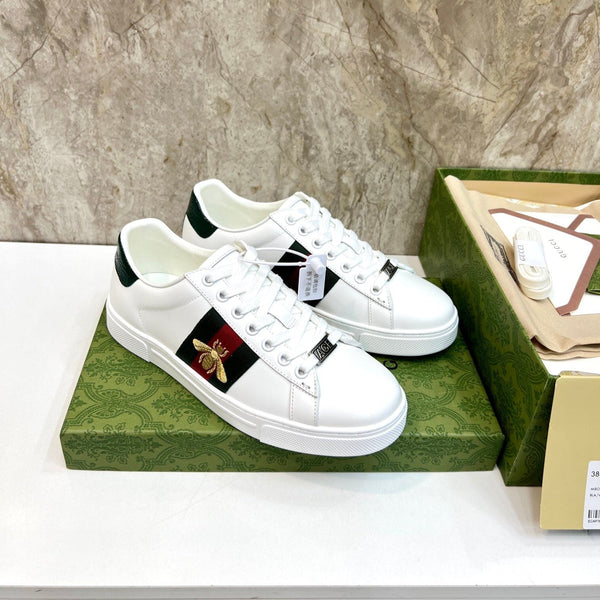 GG Men's ACE Sneaker White Cowhide 525964
