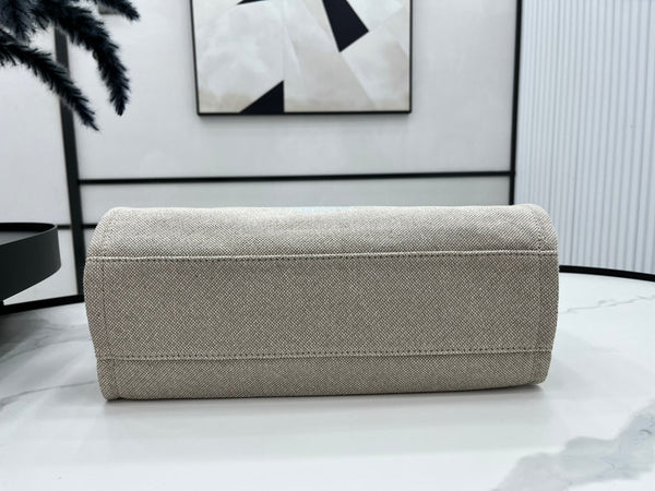 Borsa CC Deauville in tweed 33x24x14,5 cm Pelle blu cielo Hardware dorato 33