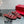 VT 25 Rockstud Flat Sandals Ruby Red PVC Sheepskin
