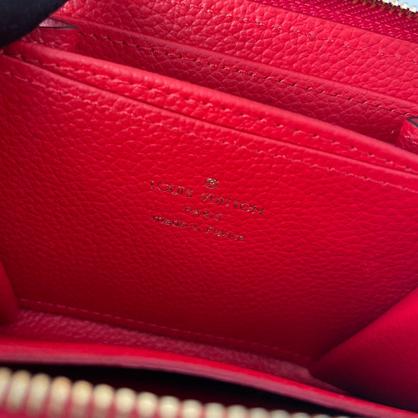 LV M60740 Portamonete Zippy in pelle monogrammata rossa 221610