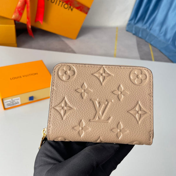 LV M60740 Portamonete Zippy Tourterelle Monogram Empreinte Pelle 221614