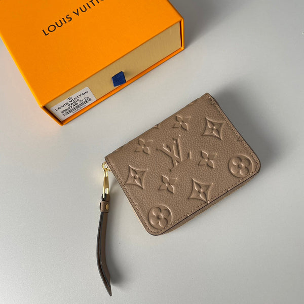 LV M60740 Portamonete Zippy Tourterelle Monogram Empreinte Pelle 221614