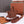 NANO SMILE BAG 18 IN UMBER BROWN CALFSKIN