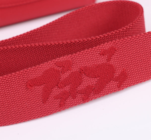 BORSA NANO SMILE 18 IN PELLE DI VITELLO ROSSO CREMISANO