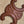borsa a secchiello in paglia Teen Triomphe 23cm in rafia marrone vitello