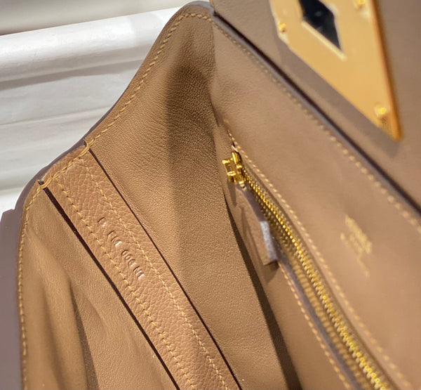 HM 24/24 Mini Bag 21cm Brown Evercolor Gold Hardware