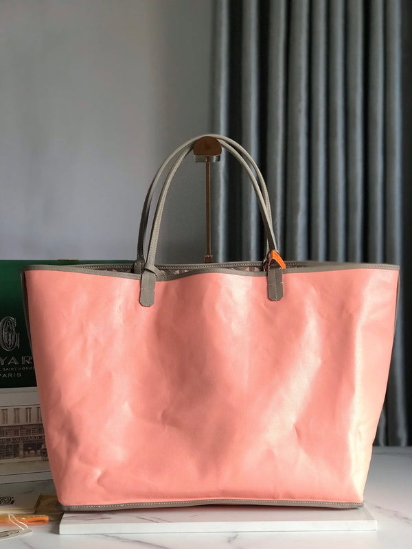 SAINT LOUIS PM 40 IN TELA GOYARDINE E PELLE DI VITELLO GRIGIO MIX ROSA