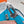 HM KELLY POCHETTE 22CM CERULEAN SWIFT SILVER HARDWARE
