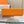 HM KELLY POCHETTE 22CM ORANGE SWIFT SILVER HARDWARE