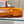 HM KELLY POCHETTE 22CM ORANGE SWIFT SILVER HARDWARE