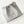 cc 22 hobo in pelle di vitello grigia con finiture in argento
