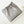 cc 22 hobo in pelle di vitello grigia con finiture in argento