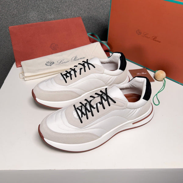 LP WEEKEND WALK SNEAKERS IN CAMOSCIO BIANCO