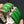 H Pig Nose Green Bracelet