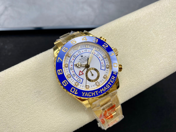Rolex Yacht-Master II 44mm quadrante bianco oro 
