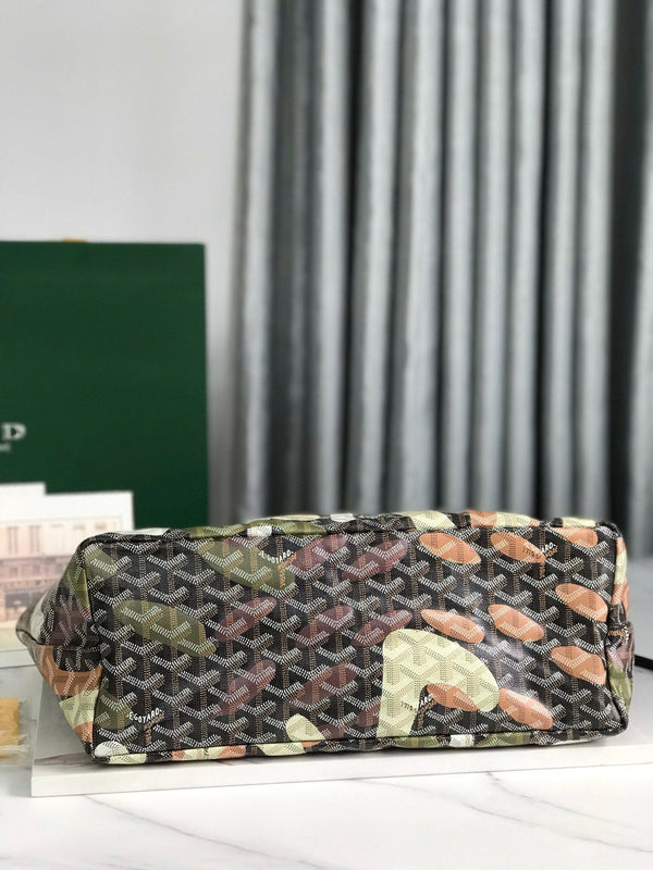 BORSA SAINT LOUIS PM 34 IN TELA GOYARDINE CAMOUFLAGE VERDE LETTRES