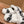 LAMB WOOL SLIPPER WHITE MIX BLACK