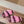 LAMB WOOL SLIPPER PINK AND BLACK